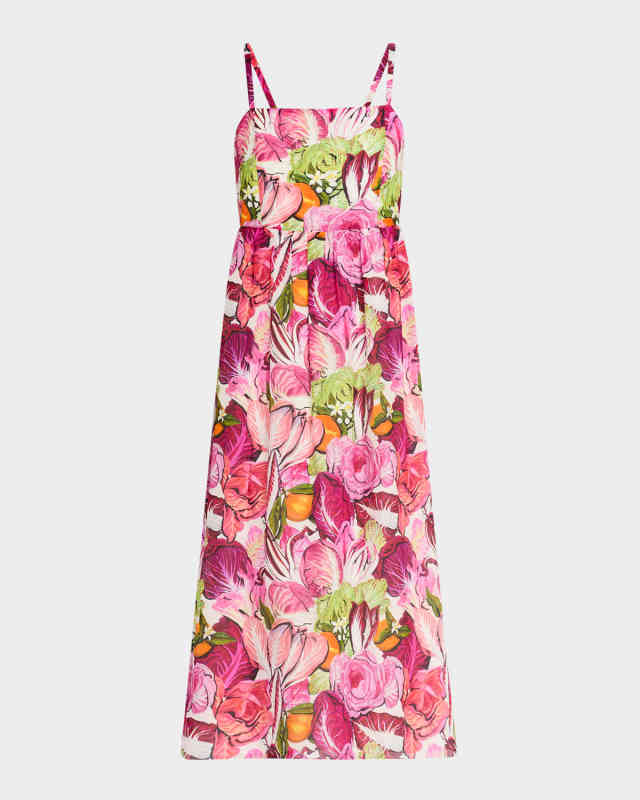 Rebecca Floral Bow Midi Dress